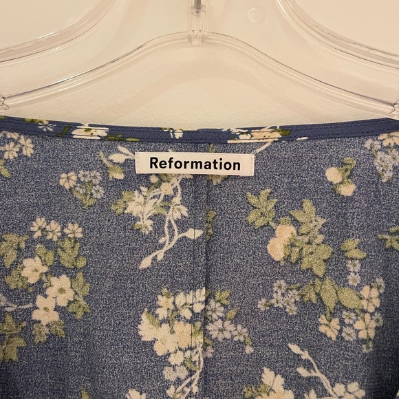 Reformation Nell Corset Top, XS, Blue Floral - Picture 6 of 13